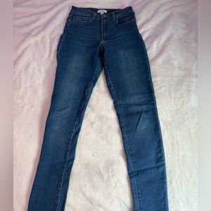 Blue skinny jeans